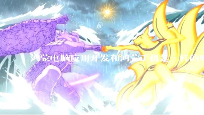 鸿蒙电脑应用开发和鸿蒙手机是一样的吗?